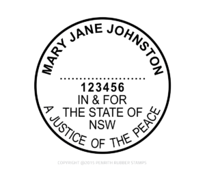 NSW08 Justice of the Peace Stamp