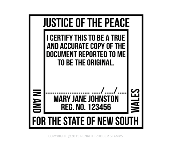 Justice of the Peace Stamp