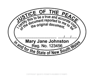 NSW11 Justice of the Peace Stamp