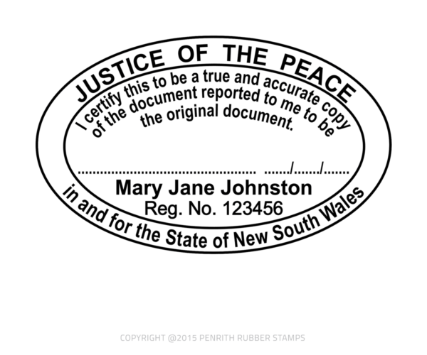 Justice of the Peace Stamp