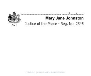 Justice of the Peace Stamp