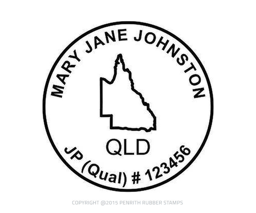 QLD04 Justice of the Peace Stamp JP Stamps Online