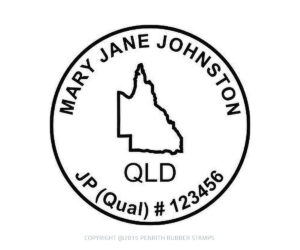 QLD04 Justice of the Peace Stamp