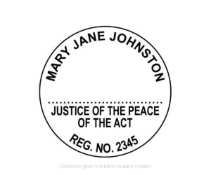 ACT05 Justice of the Peace Stamp