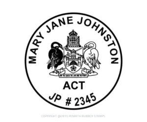 ACT06 Justice of the Peace Stamp