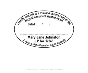 Justice of the Peace Stamp