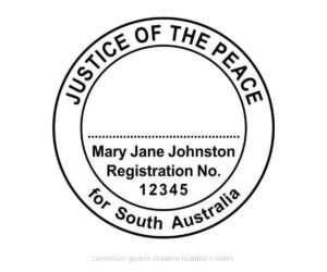 SA10 Justice of the Peace Stamp