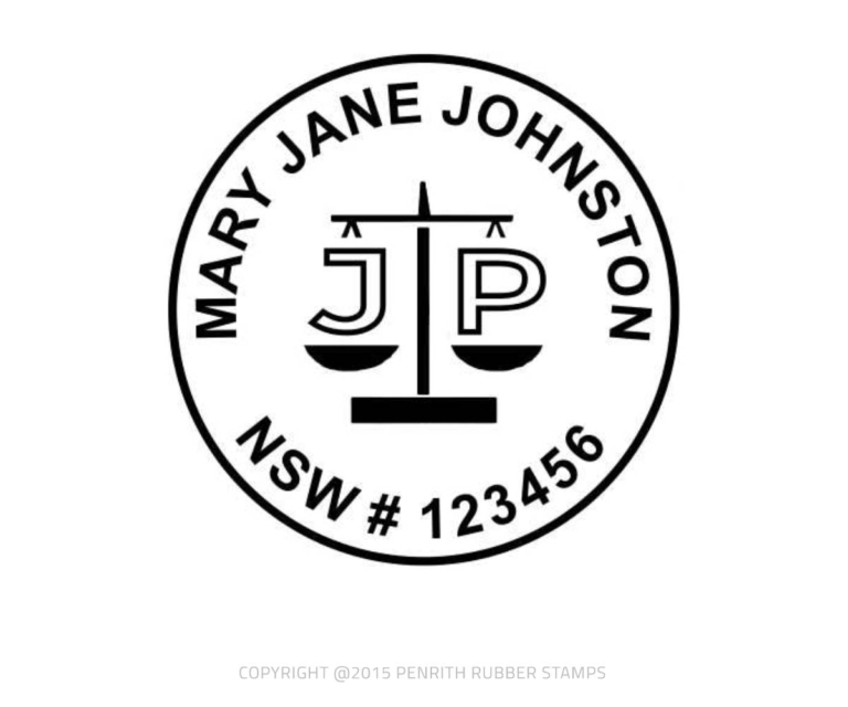 Justice of the Peace stamp for New South Wales