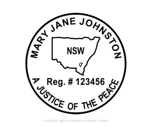 NSW18B Justice of the Peace Stamp